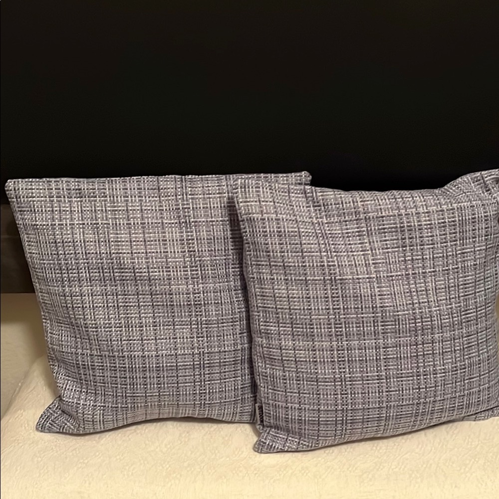 Elegant Blue Throw Pillows NWOT
